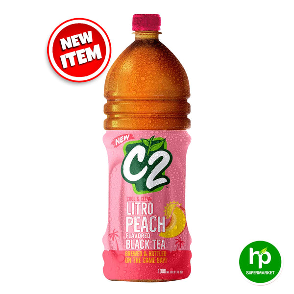 C2 Litro Peach Flavored Black Tea 1L