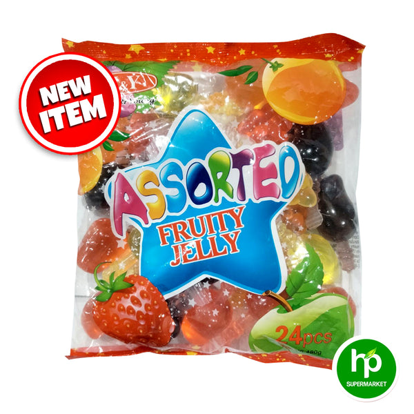H&Y Assorted Fruit Jelly 24pcs 480g