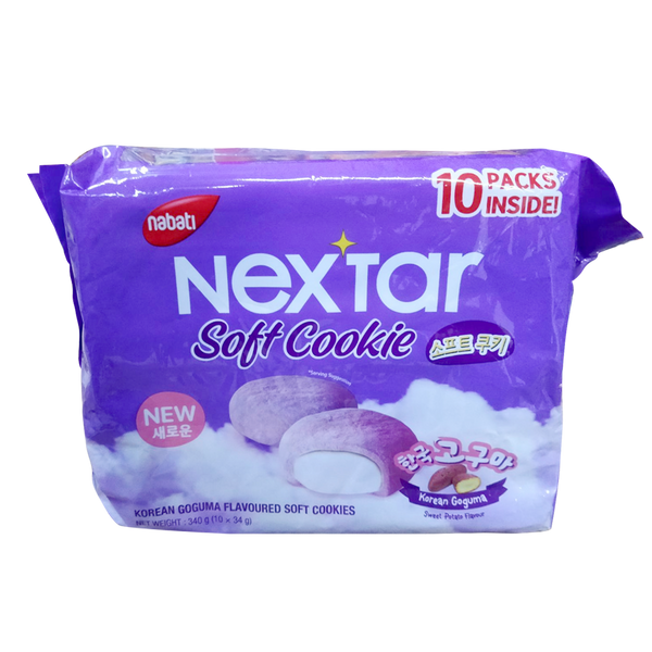 Nabati Nextar Soft Cookie Korean Goguma Sweet Potato Flavour 340g