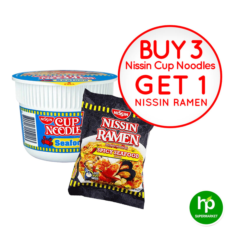 Nissin Cup Noodles Buy 3 Get 1 Free