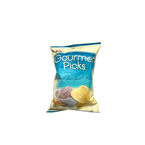 Oishi Gourmet Picks Potato Chips Natural Sea Salt 120g