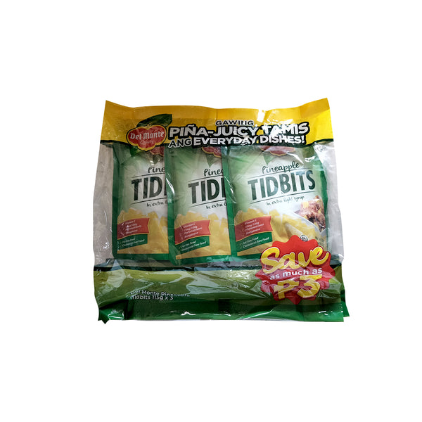 Del Monte Pineapple Tidbits 155g SUP 3Pack SAVE ₱3