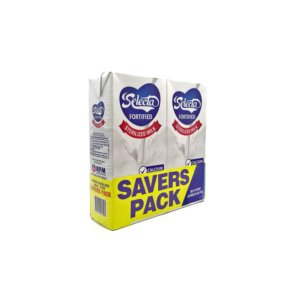 Selecta Fortified Sterilized Milk Savers Pack 2 x 1L