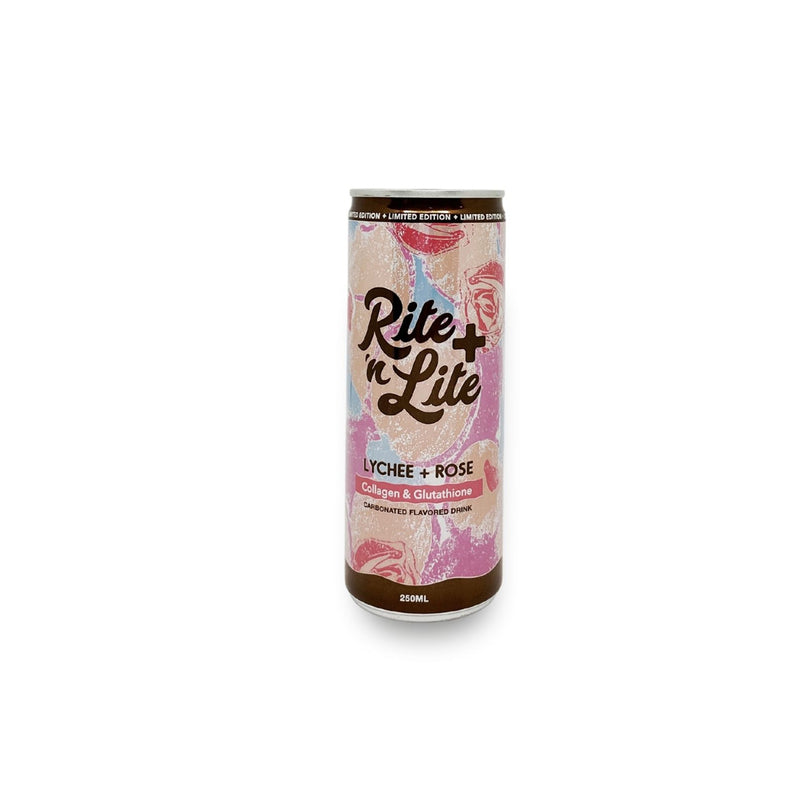 Rite N' Lite Lychee + Rose Can 250ml