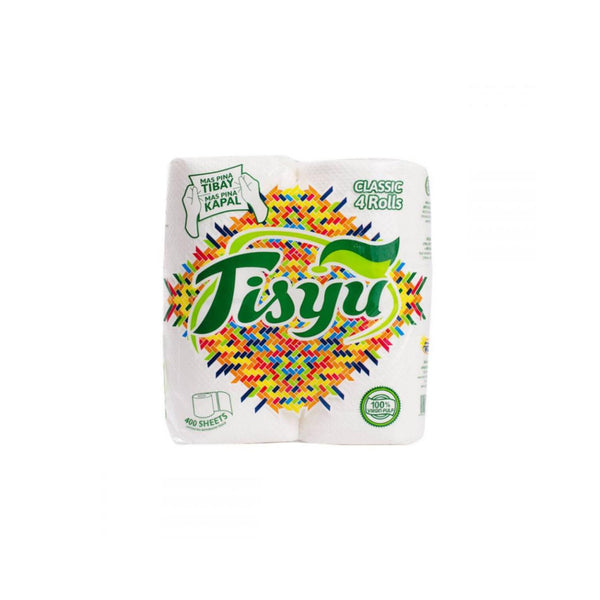 Tisyu Bathroom Tissue 2Ply 4's 400 sheet