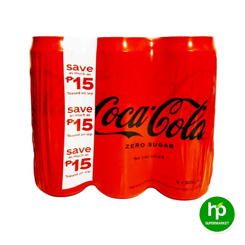 Coca-Cola Zero Sugar 320mlx6 Save 15