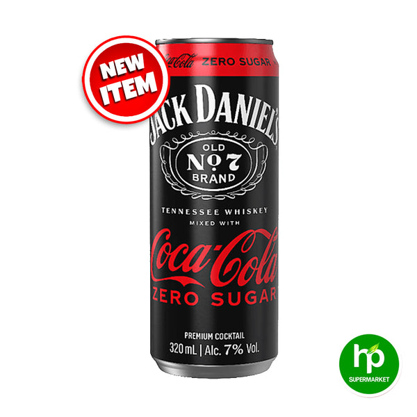 Jack Daniels & Coca-Cola Zero Sugar 320ml