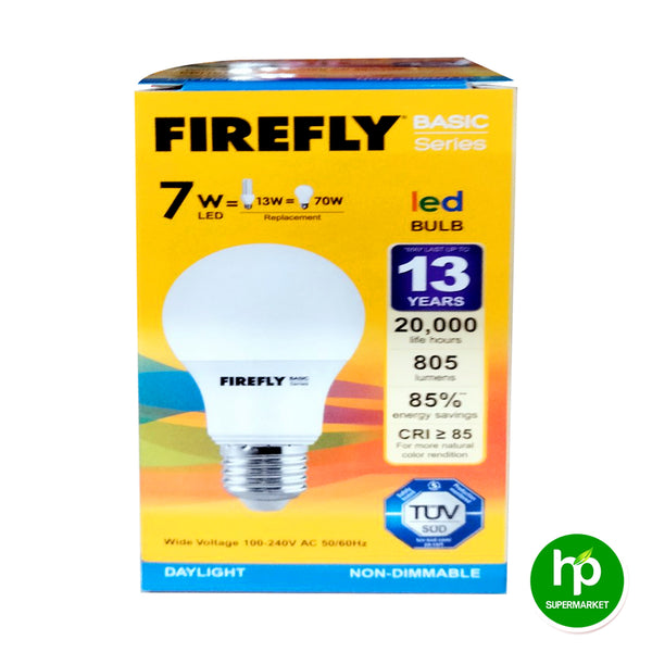 Firefly Basic Series Led Bulb 7W EBI107DL