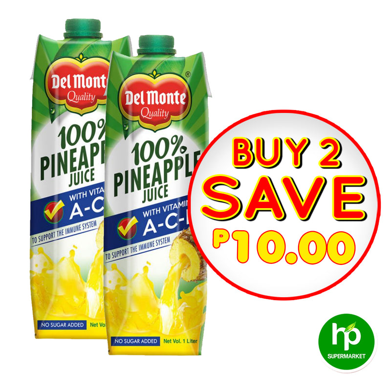 Del Monte 100% Pineapple Juice A-C-E 1L Buy 2 Save 10