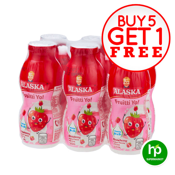 Buy 5 Alaska Frutti Yo! Strawberry 60ml Get 1 free