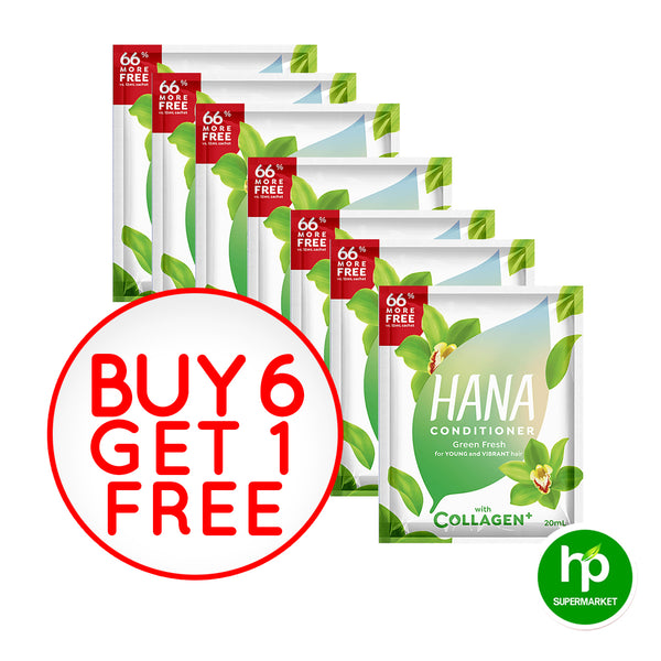Buy 6 Hana Conditioner Green Fresh 20ml Get 1 Free