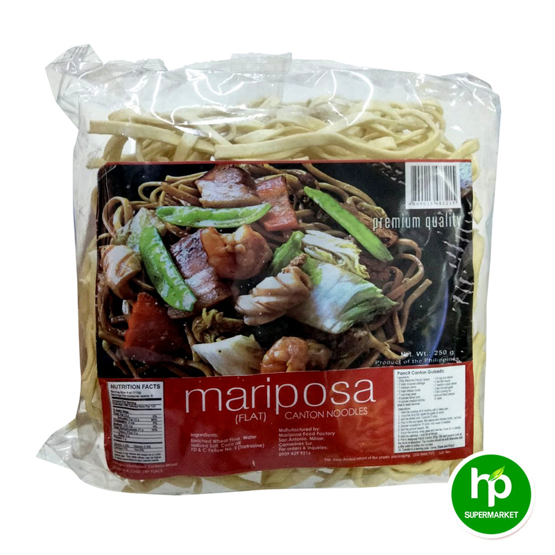 Mariposa Pancit Canton Flat 250g