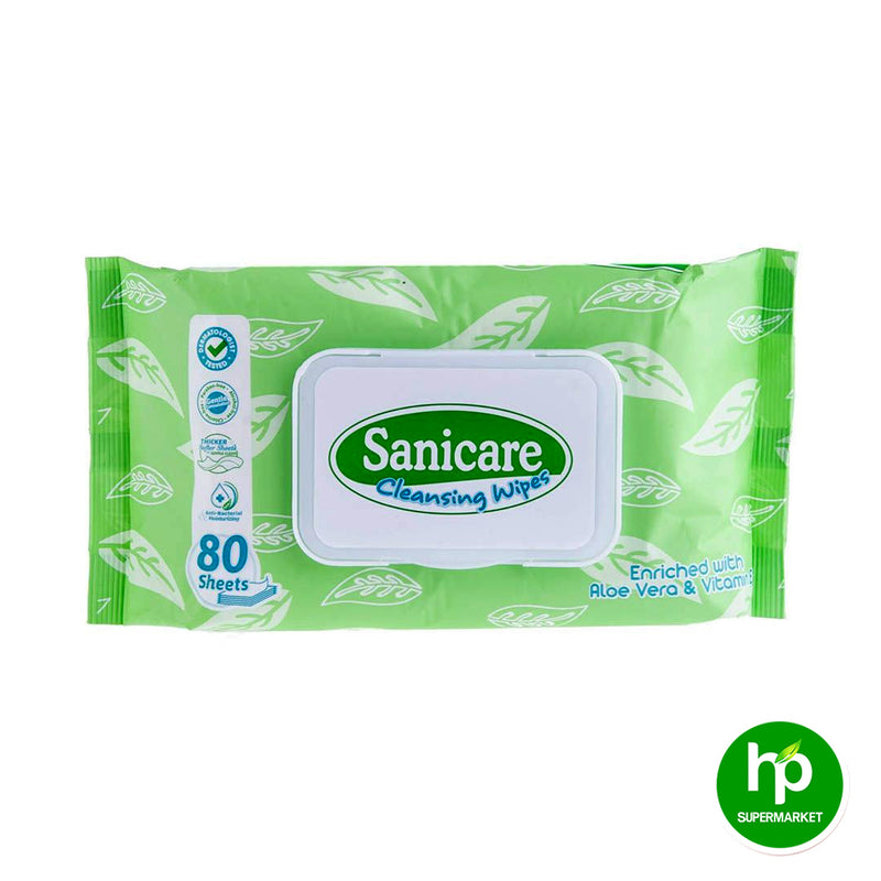 Sanicare Cleansing Wipes 80 Sheets
