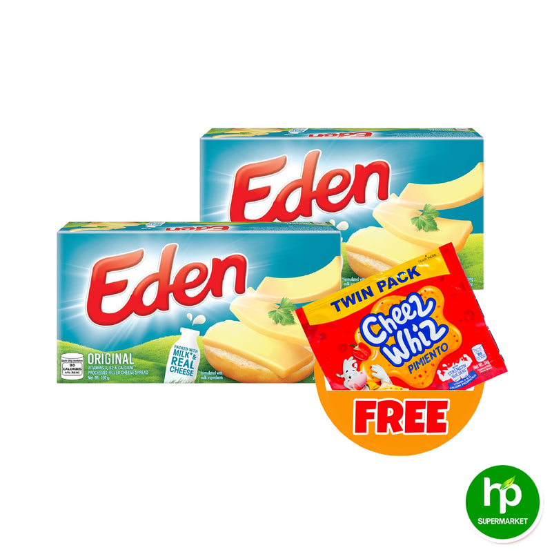 Buy 2 Eden Filled Cheese 160g Get 1 Cheez Whiz Twin Pack