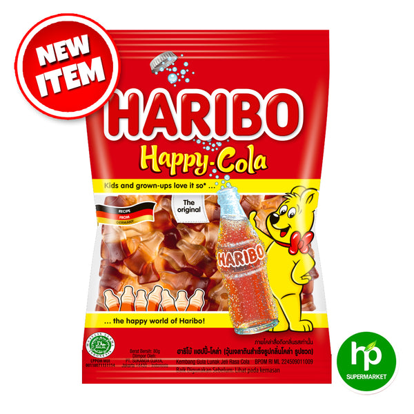 Haribo Gummy Candy Happy Cola 80g