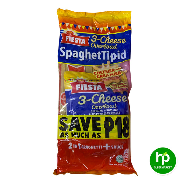 Fiesta 3 Cheese Overload Spaghettipid 850g SAVE 18.00