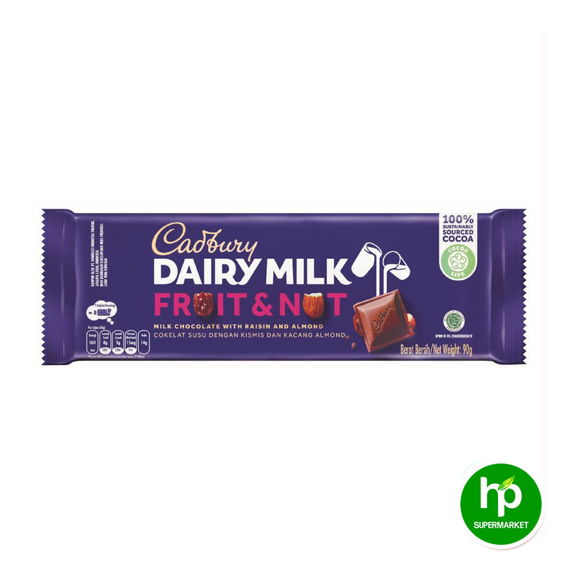 Cadbury Dairy Milk Fruit & Nut 90g