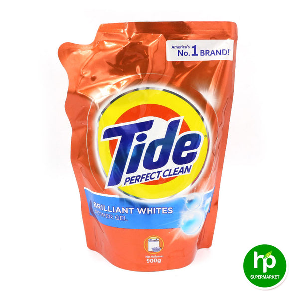 Tide Liquid Brilliant Whites Liquid Detergent Pouch Refill 900g