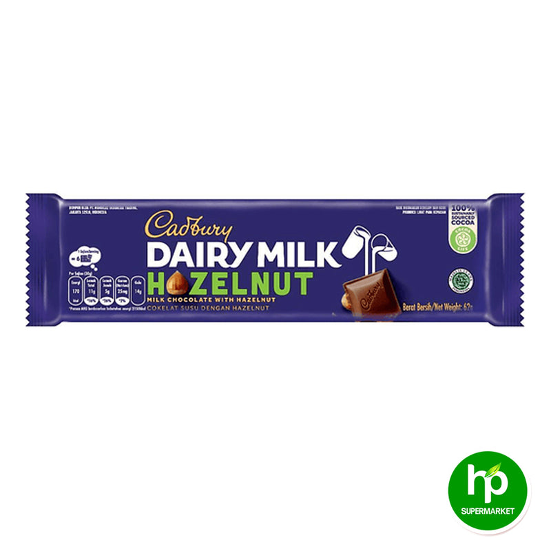Cadbury Dairy Milk Hazelnut 62g