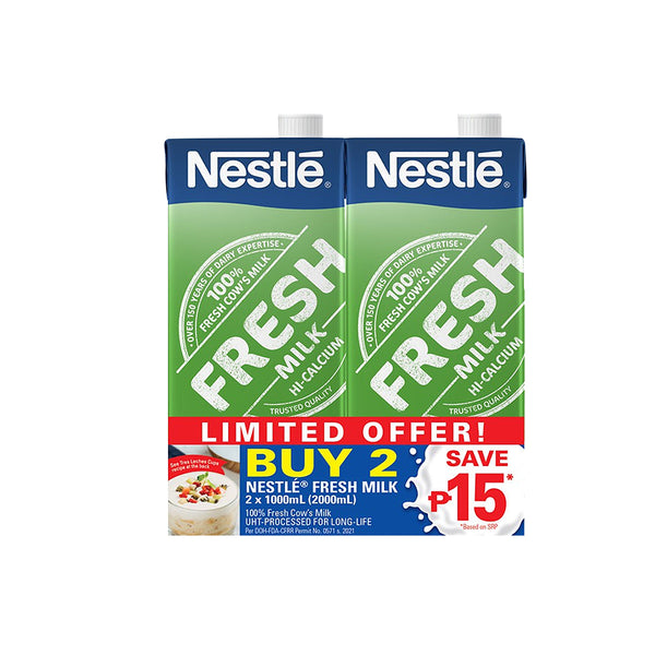 Nestle Fresh Milk  Save 15.00 2x1L