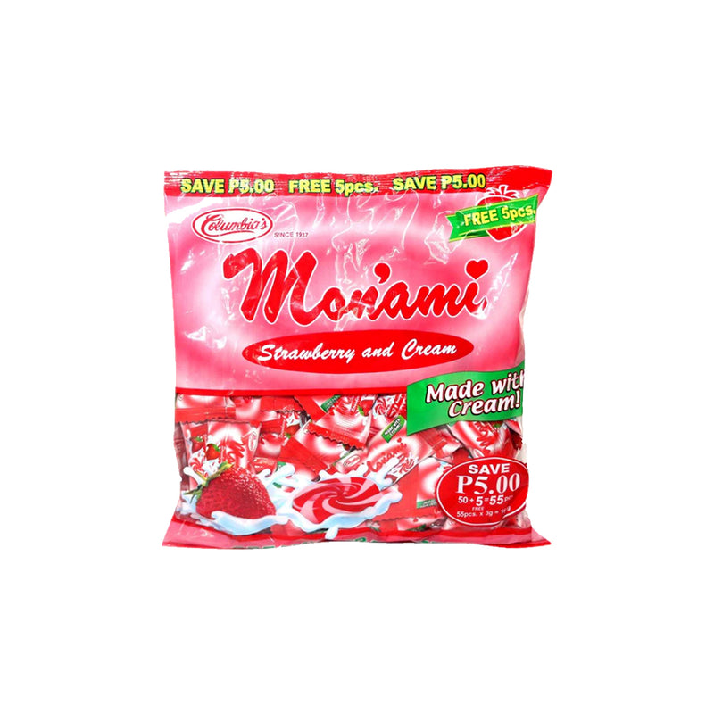 Monami Strawberry and Cream Candy 210G