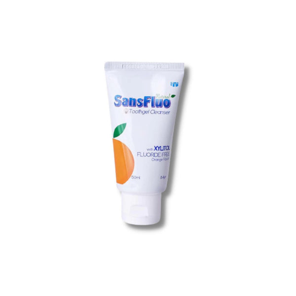 SansFluo Toothgel Cleanser Orange Flavor 0-4yrs 50ml