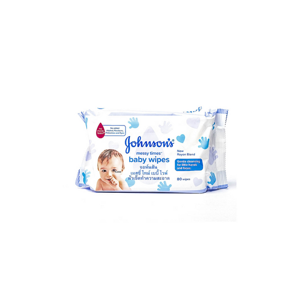 Johnsons Messy Times Baby Wipes 80 wipes
