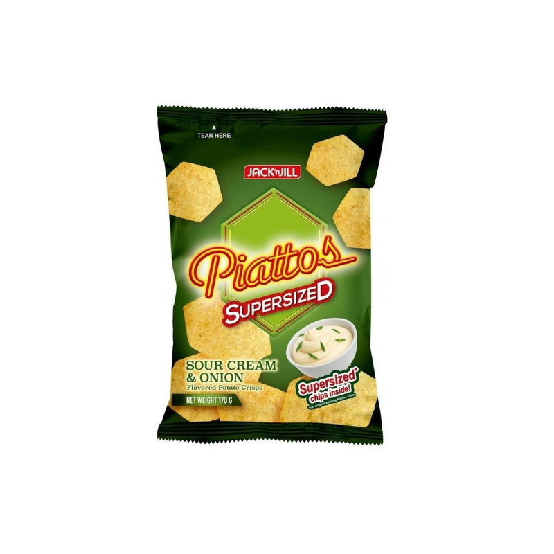 Piattos Sour Cream & Onion Supersized 170g