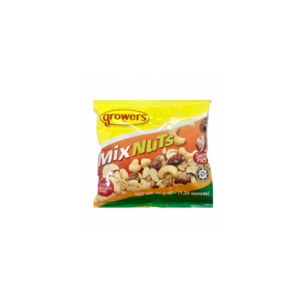 Growers Mix Nuts 34g