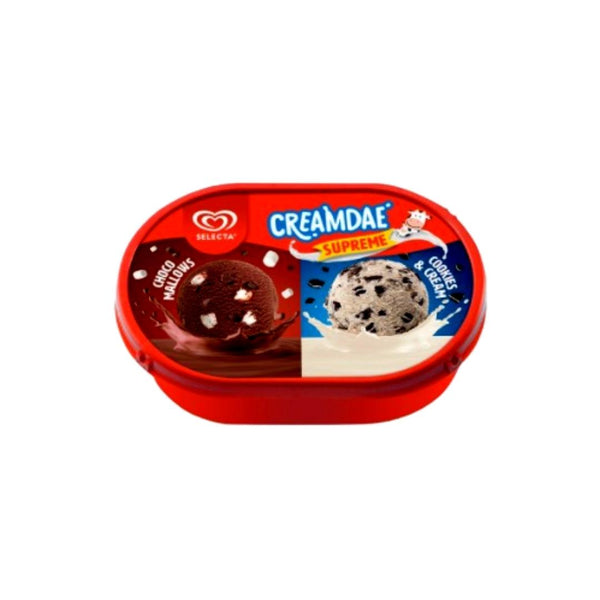 2 in1 Creamdae Supreme Cookies N Cream Chocomallow 750ml