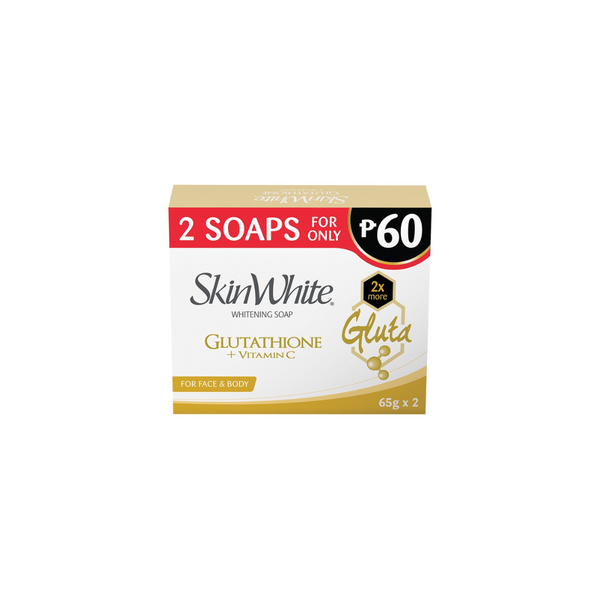 Skin White Glutathione+Vitamin C Soap 65g x 2s