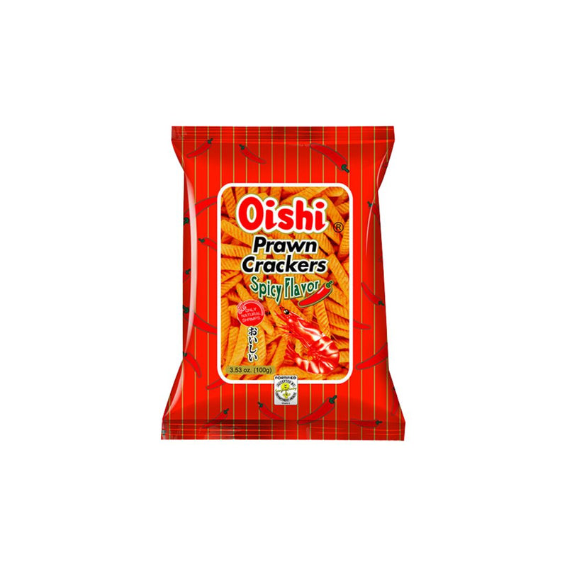 Oishi Prawn Crackers Hot & Spicy 155g