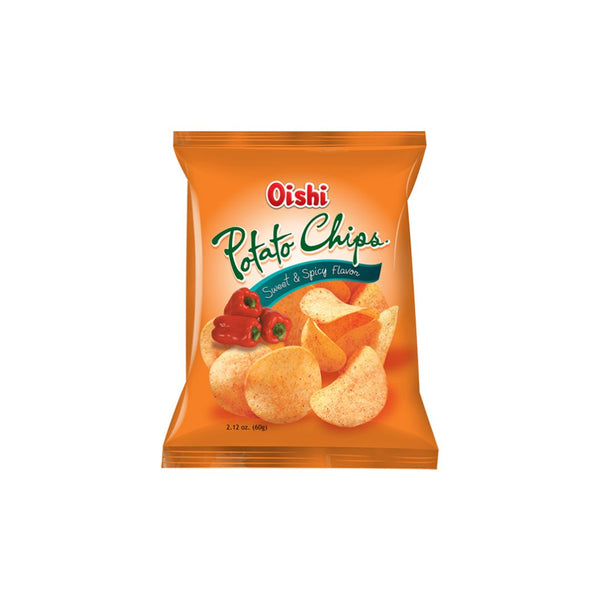 Oishi Natural Potato Chips Sweet & Spicy  60g