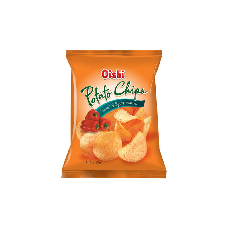 Oishi Natural Potato Chips Sweet & Spicy  60g