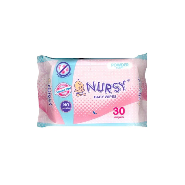 Nursy Baby Wipes Powder Scent 30's