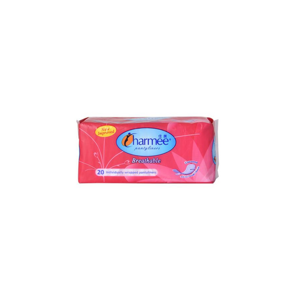 Charmee Breathable Pantyliners Unscented 20's