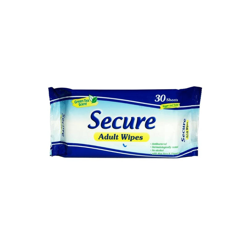 Secure Adult Wipes 30's