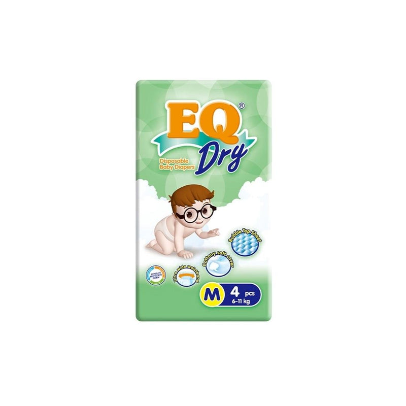 EQ Diapers Dry Medium 4's