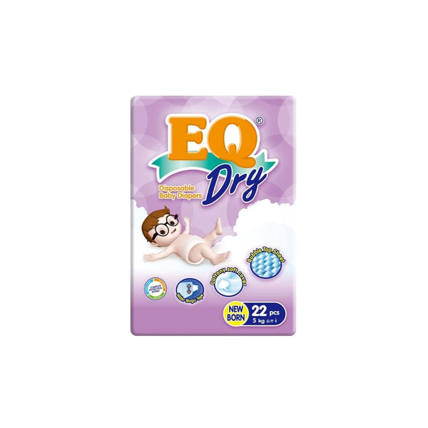 EQ Diapers Dry New Born 5kg 22's