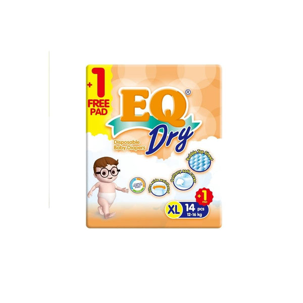EQ Diapers Dry XL 14's