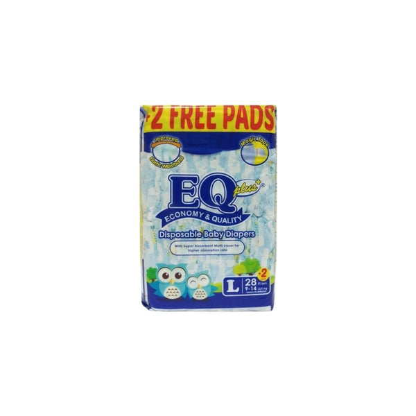 EQ Diapers Plus Large 28's