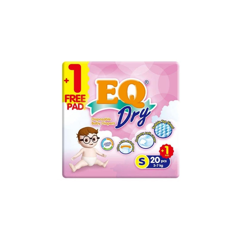 EQ Diapers Dry Small 20's