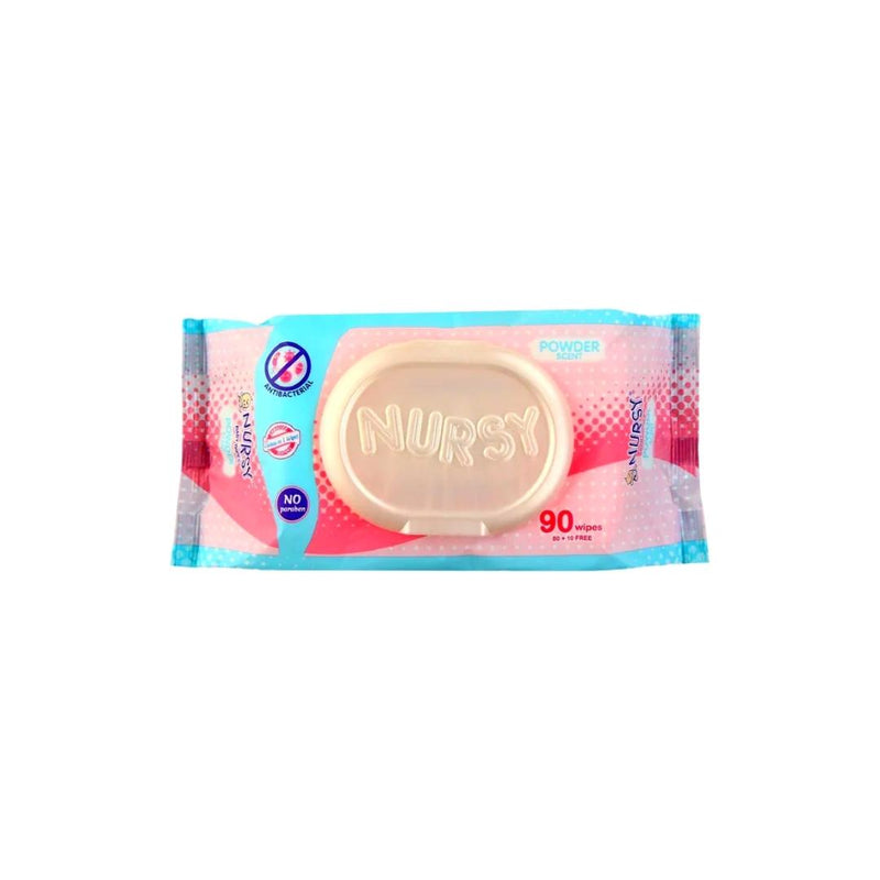 Nursy Baby Wipes Powder Scent 90s