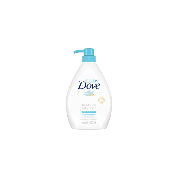 Baby Dove Hair to Toe Rich Moisture Pump 1000ml