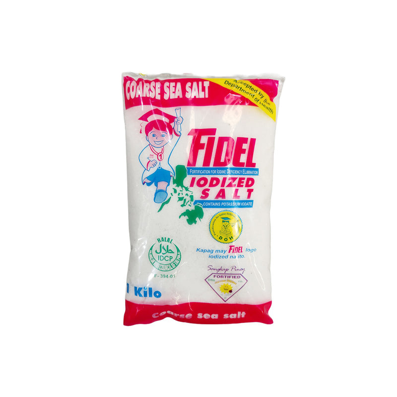 Fidel Iodized Coarse Sea Salt 1kg