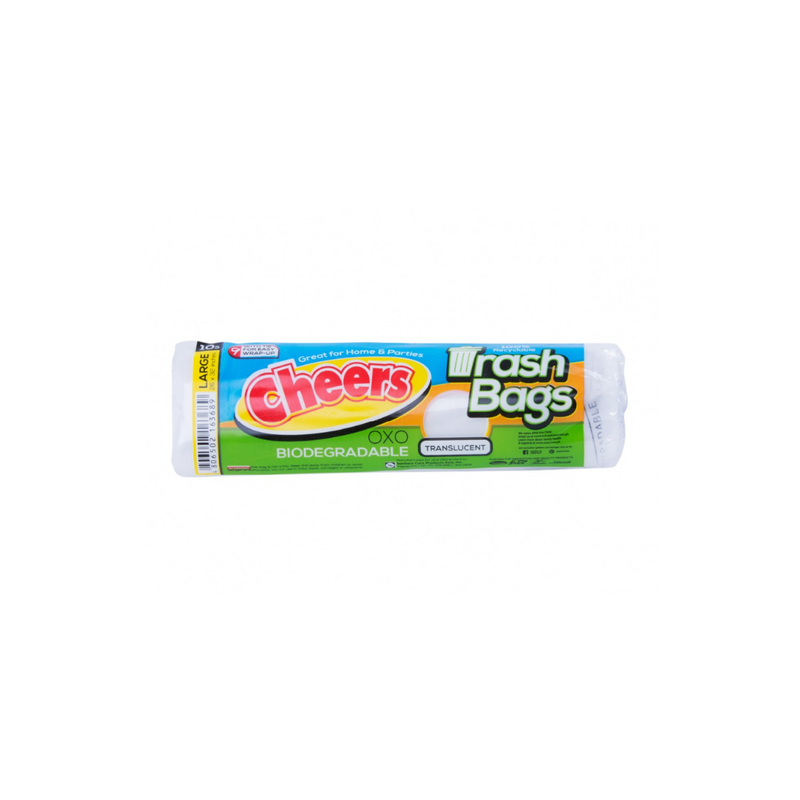 Cheers Trash Bag Transparent Large 10's