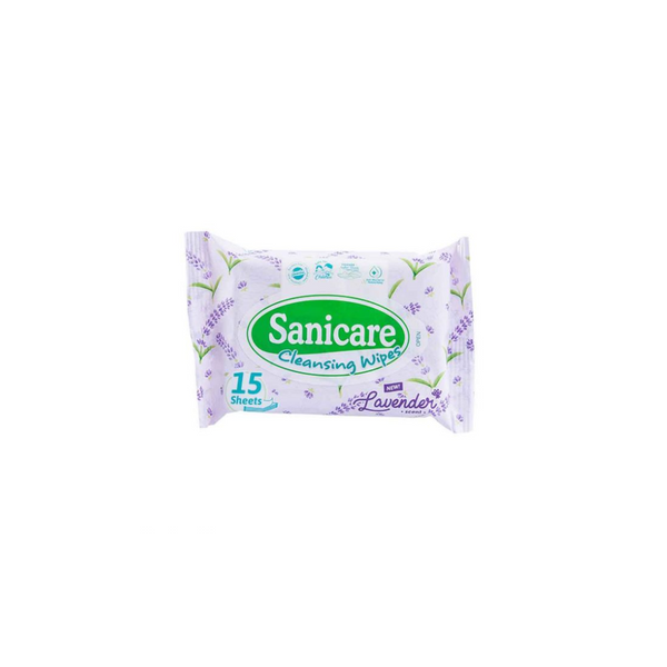 Sanicare Cleansing Wipes Lavender Scent 15's