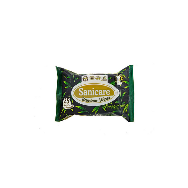 Sanicare Bamboo Wipes Natural Wipes 25's