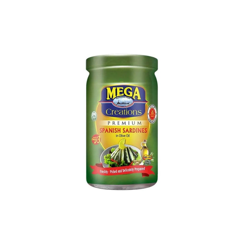 Mega Sardines Spanish Fried Olive Oil 255g