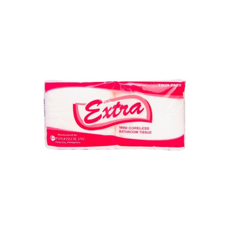 Extra Bathroom Tissue MiniC-Less Twin Pack